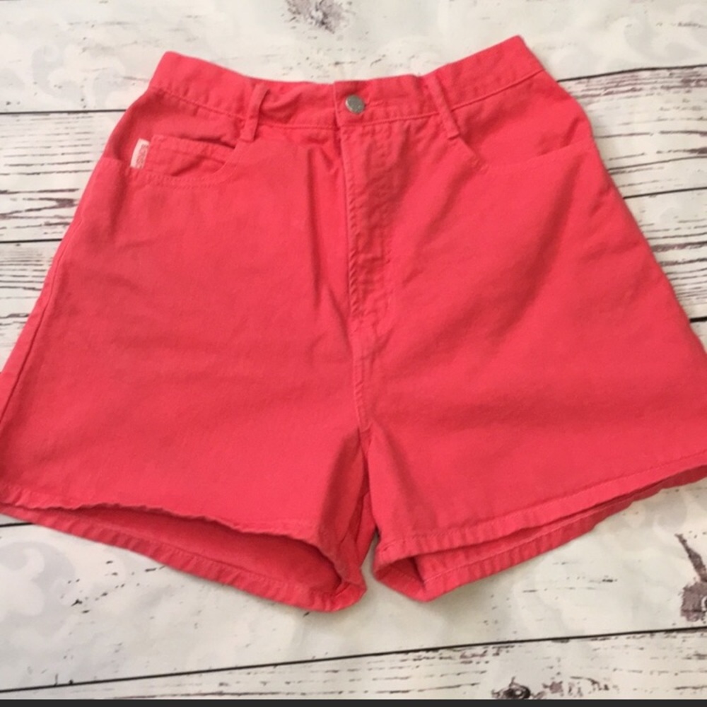 Vintage Bongo Coral Denim Jean Shorts